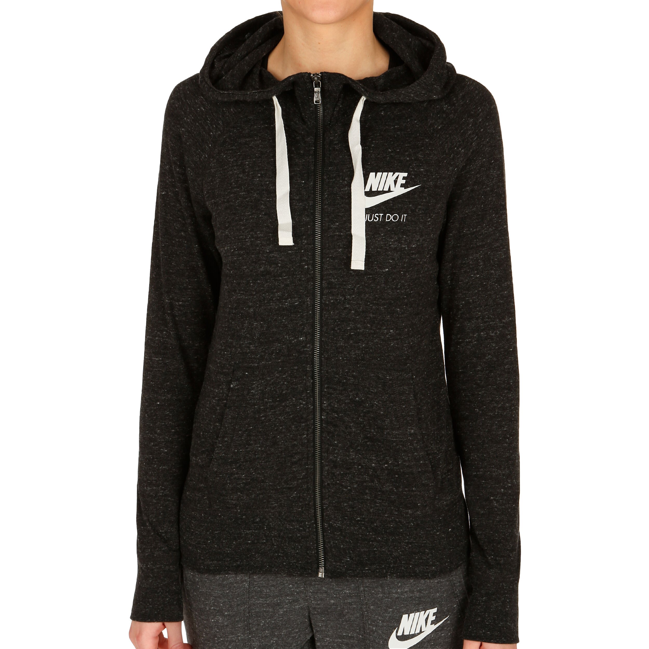 Nike Sportswear Gym Vintage Sweatjacke Damen Schwarz, Weiß Nike Sportswear Gym Vintage Sweatjacke Damen Schwarz, Weiß
