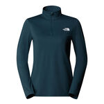 The North Face Bekleidung The North Face Flex 1/4 Zip Laufshirt Damen-Dunkelgrün