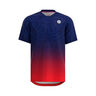Grafic Illumination T-Shirt Jungen - dunkelblau, dunkelrot