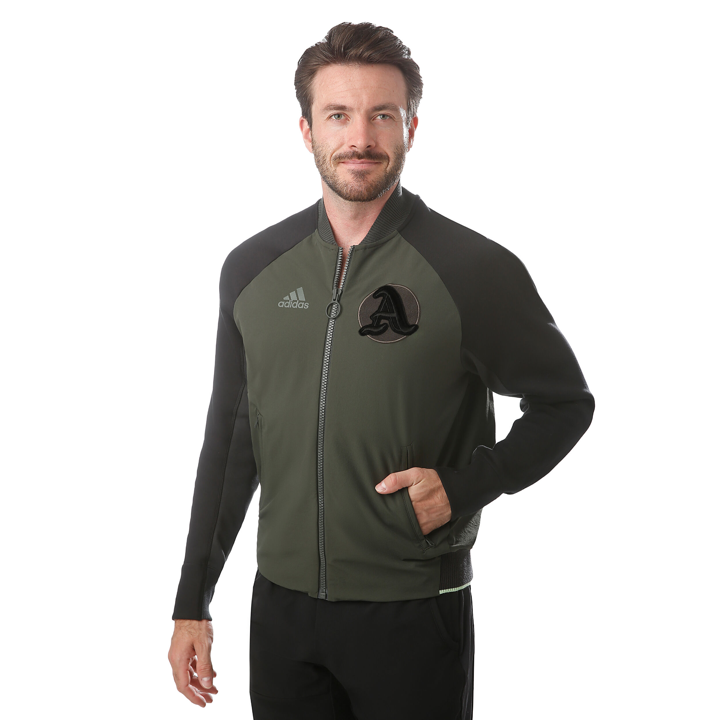 adidas New York City Trainingsjacke Herren Khaki, Schwarz adidas New York City Trainingsjacke Herren Khaki, Schwarz