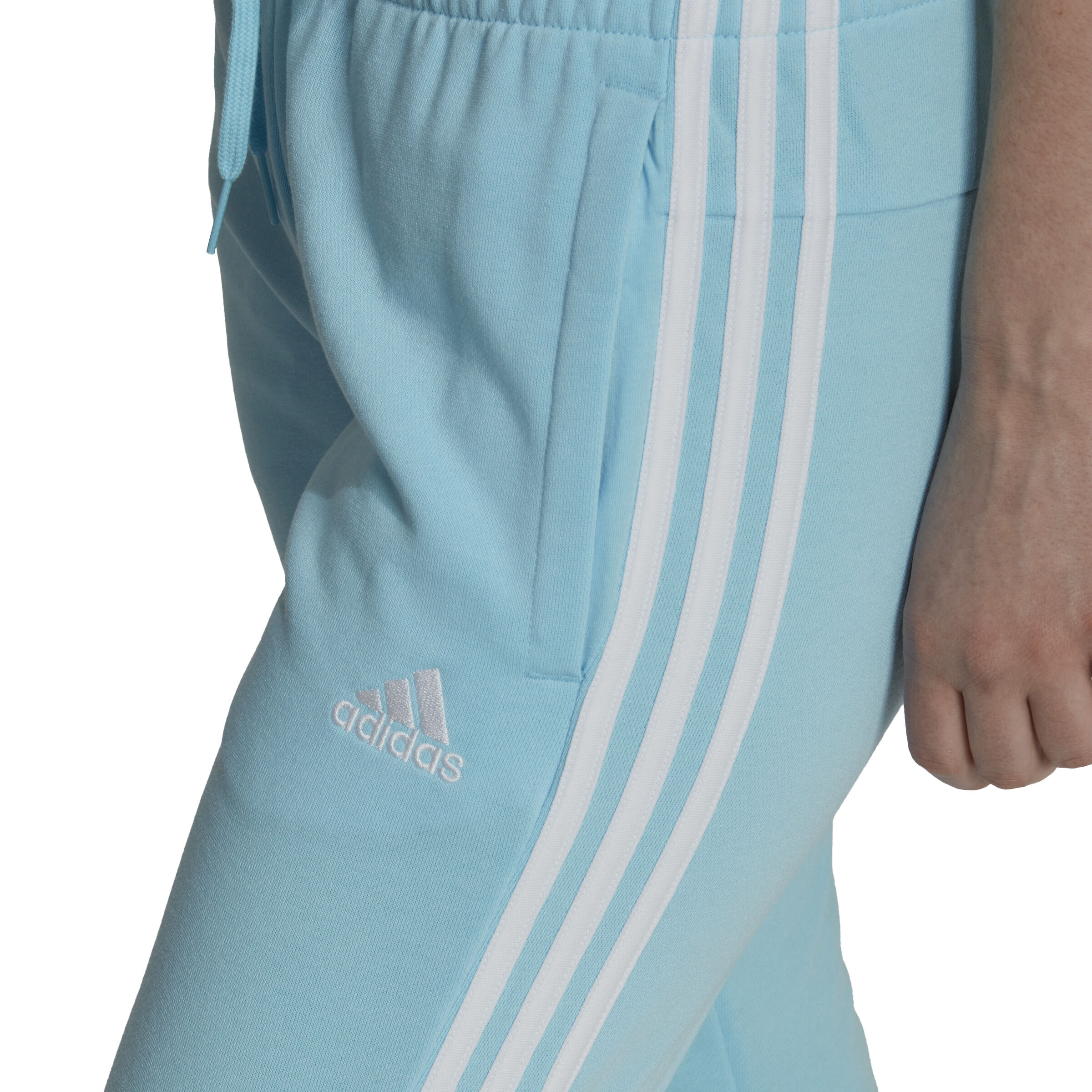 adidas 3 Stripes French Terry Core Trainingshose Damen Blau online kaufen Tennis Point AT