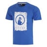 Scraped T-Shirt Herren-blau, wei&szlig;
