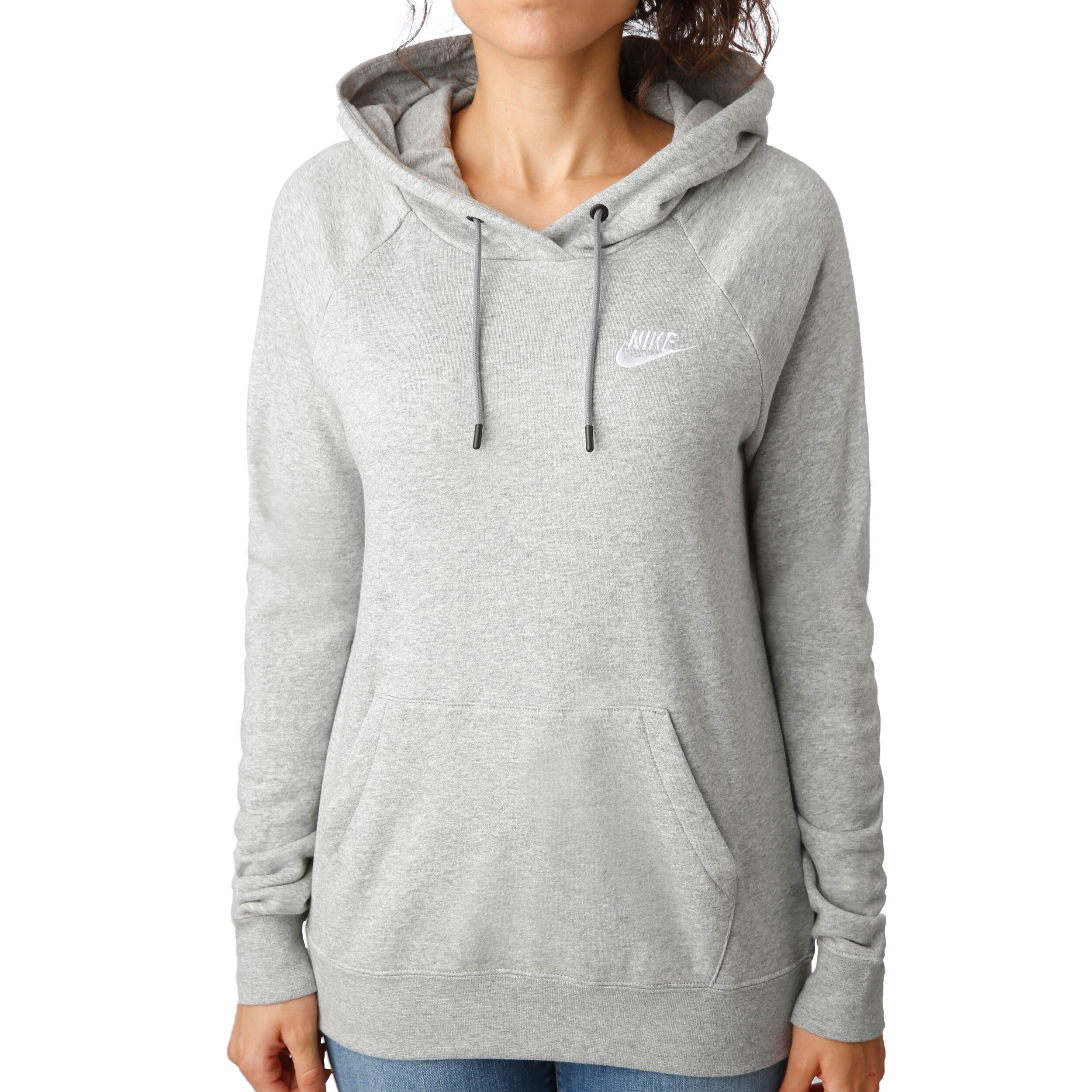 Nike Sportswear Essential Hoody Damen Hellgrau, Weiß Nike Sportswear Essential Hoody Damen Hellgrau, Weiß