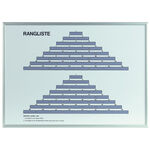 Tegra Platzbedarf Tegra Tannenbaumtafel 2 R&auml;nge Schild-Wei&szlig;