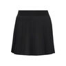Club Pleated Long Rock Damen-schwarz