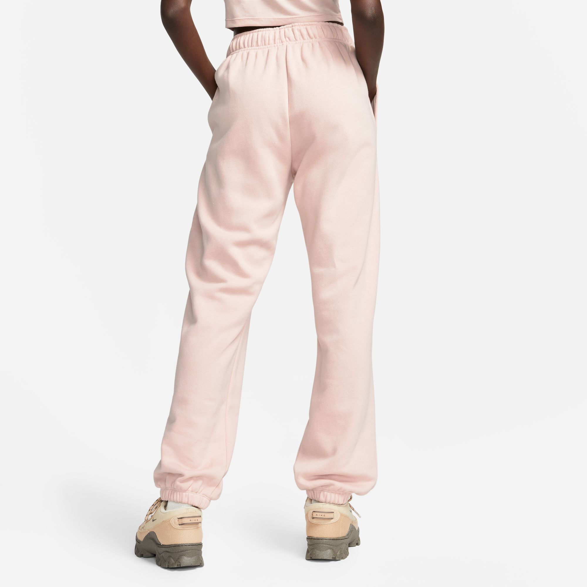 Nike Sportswear Club Fleece Mid Rise Oversized Trainingshose Damen Nude online kaufen Tennis Point AT