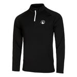Quiet Please Bekleidung Quiet Please Big Serve 1/4 Zip Longsleeve Herren-Schwarz,Weiß