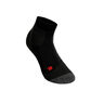 TE2 Short Tennissocken Damen-Schwarz,Dunkelgrau