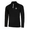 Big Serve 1/4 Zip Longsleeve Herren-Schwarz,Weiß