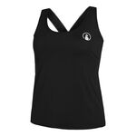 Quiet Please Bekleidung Quiet Please Serve & Volley 2.0 Tank-Top Damen-Schwarz