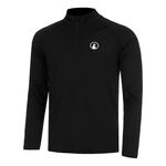 Quiet Please Bekleidung Quiet Please Big Serve 1/4 Zip Longsleeve Herren-Schwarz