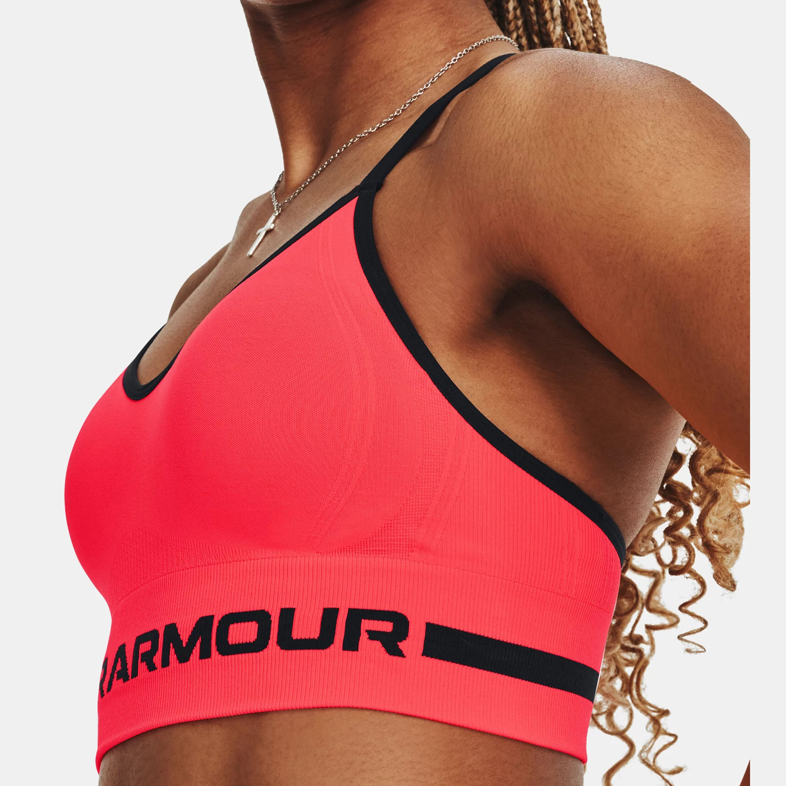 Under Armour Seamless Low Long Sport BH Damen Koralle online kaufen Tennis Point AT