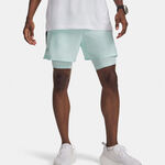 Under Armour Bekleidung Under Armour Launch 5in 2in1  Laufshorts Herren-mint, schwarz
