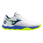 Mizuno Tennisschuhe Mizuno Wave Enforce Court Sandplatzschuh Herren - weiß, blau