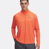 Tech Textured Half-Zip Longsleeve Herren-Orange
