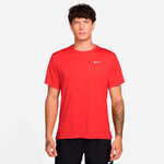 Nike Bekleidung Nike Miler Laufshirt Herren - hellrot, silber