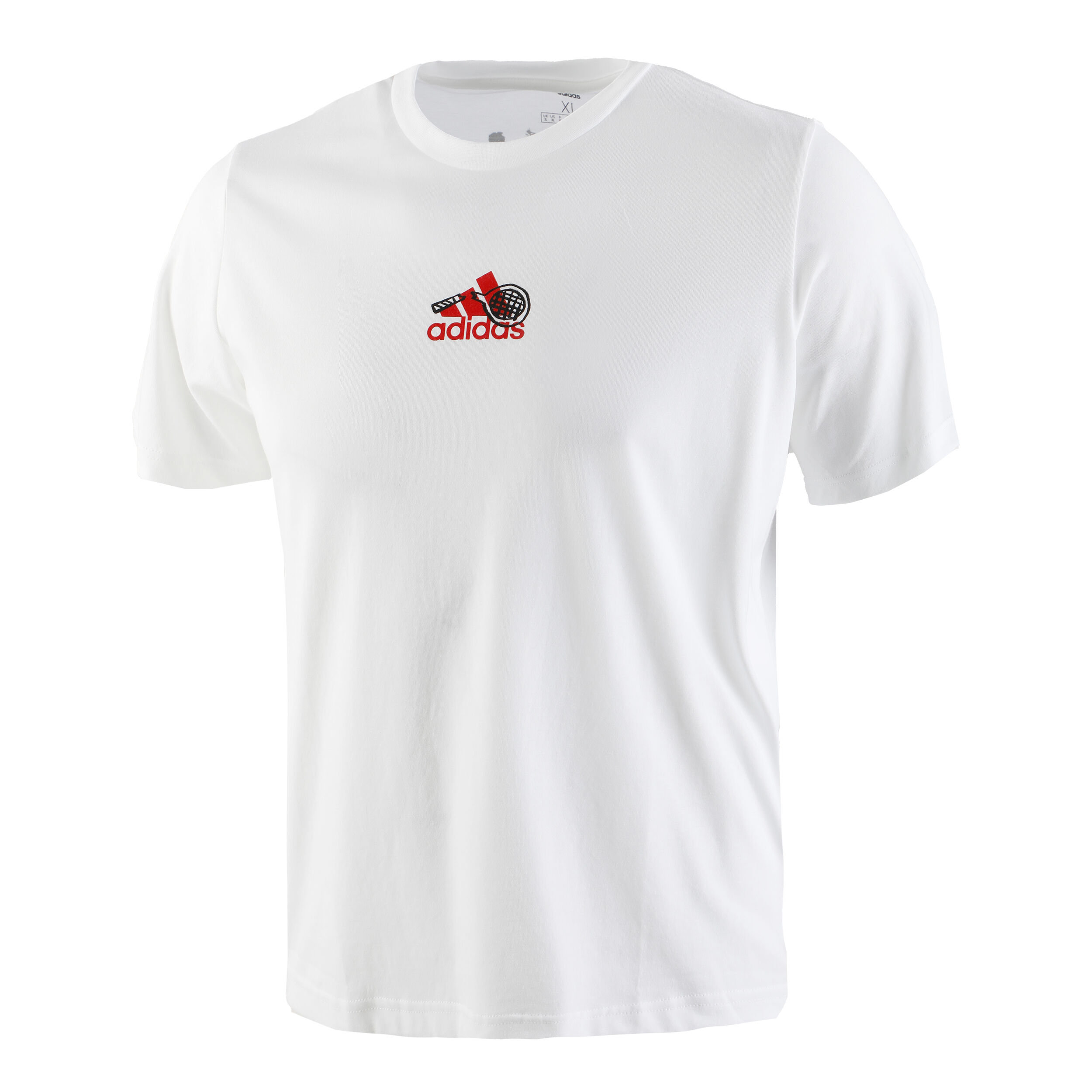 Adidas t shirt weiß rot store