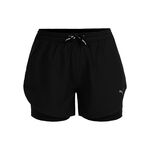 Puma Bekleidung Puma Ultraweave 2in1 4in Laufshorts Damen-Schwarz