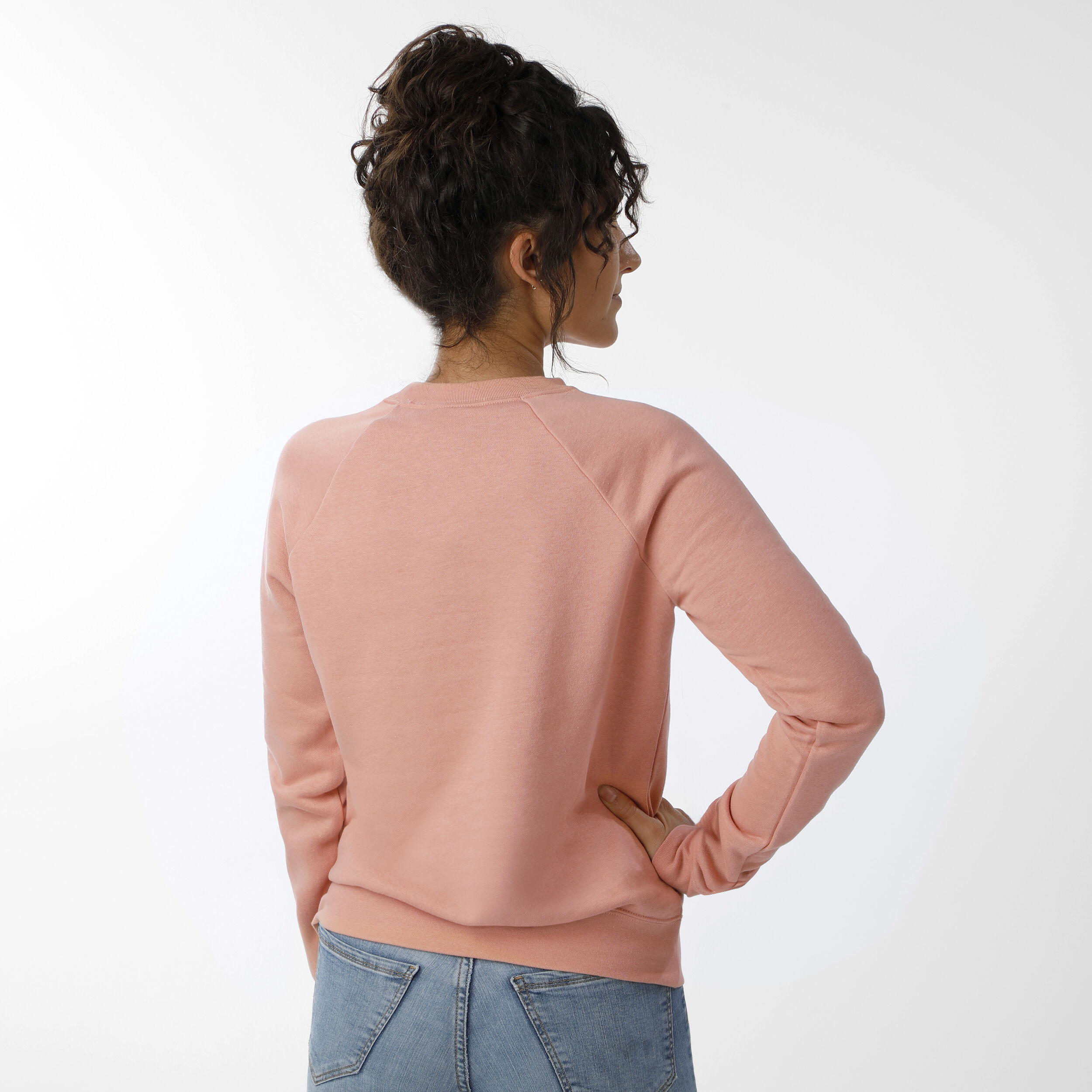 Nike Sportswear Essential Crew Sweatshirt Damen Apricot Nike Sportswear Essential Crew Sweatshirt Damen Apricot