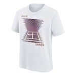 Nike Bekleidung Nike Jannik Sinner T-Shirt Herren-Wei&szlig;