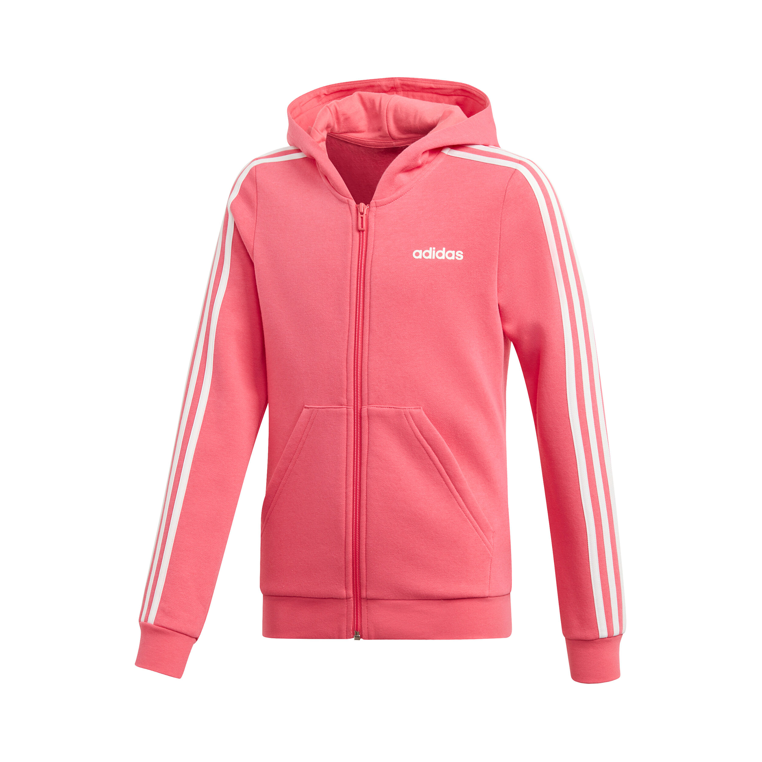 adidas Essentials 3 Stripes Full Zip Sweatjacke Mädchen adidas Essentials 3 Stripes Full Zip Sweatjacke Mädchen