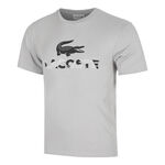 Lacoste Bekleidung Lacoste Urban Print T-Shirt Herren-Grau