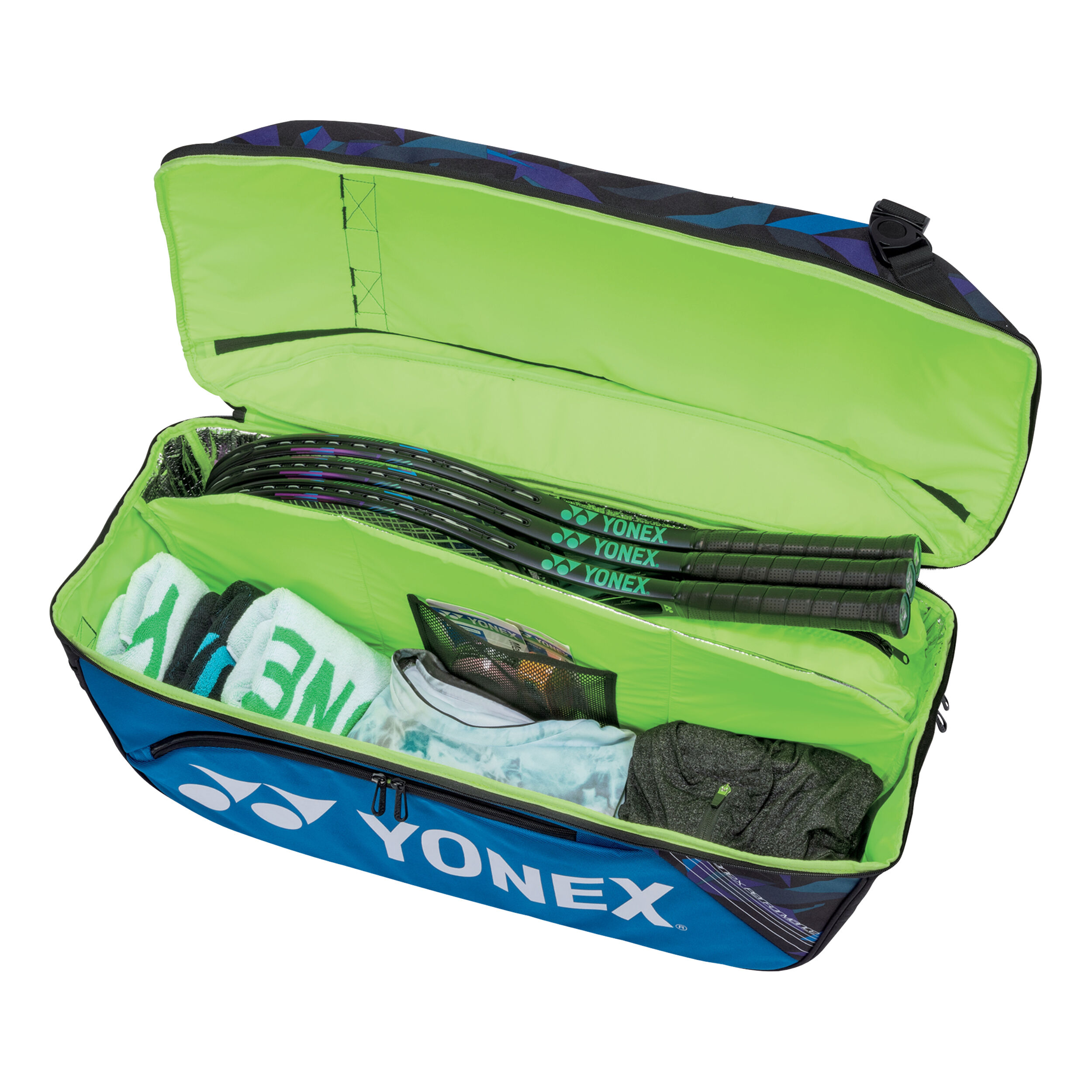 Yonex Pro Wide Open Racquet Bag Schlagertasche Blau Schwarz online kaufen Tennis Point AT