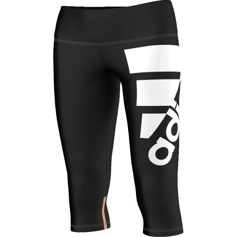 adidas Techfit 34 Logo Tight Laufhose 34 Damen Schwarz adidas Techfit 34 Logo Tight Laufhose 34 Damen Schwarz