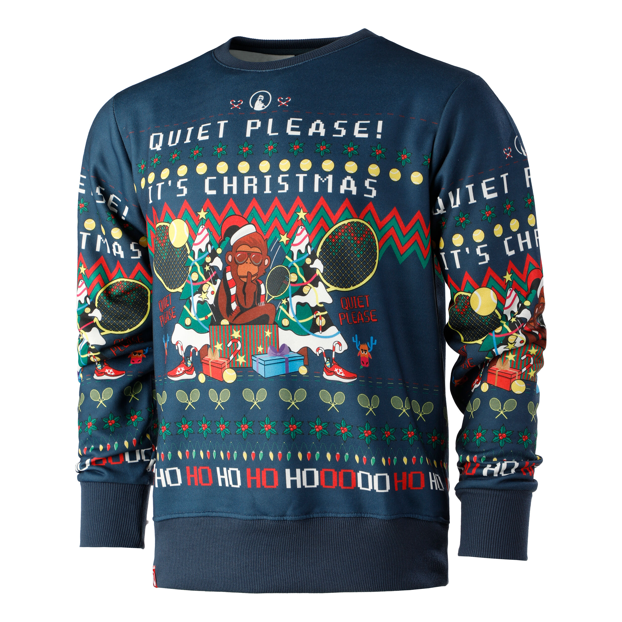 Quiet Please Ugly Christmas Sweatshirt Herren Dunkelblau Mehrfarbig online kaufen Tennis Point AT