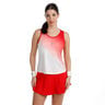 Crew Racerback Tank-Top Damen-rot, wei&szlig;