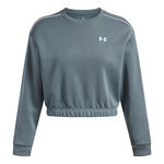 Under Armour Bekleidung Under Armour Rival Fleece Piped Crew Sweatshirt Damen-blaugrau