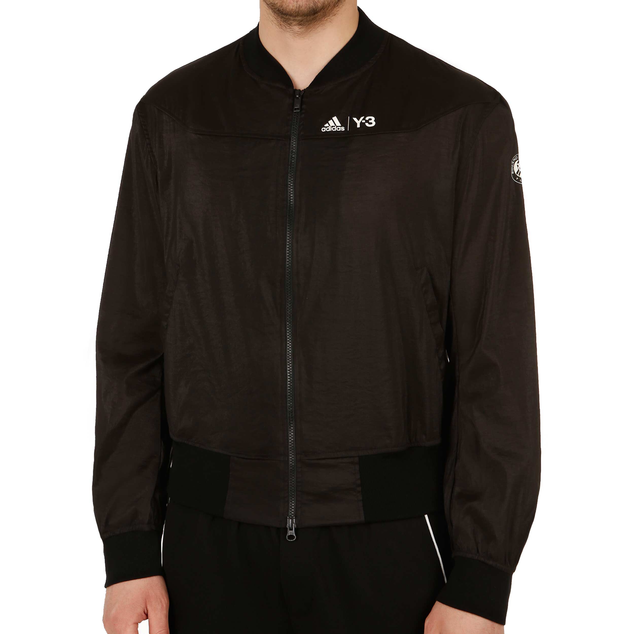 adidas Roland Garros Jo Wilfried Tsonga Y 3 Premium Trainingsjacke Herren Schwarz adidas Roland Garros Jo Wilfried Tsonga Y 3 Premium Trainingsjacke Herren Schwarz