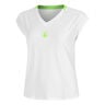 Wild Volley T-Shirt Damen-Weiß,Neongrün