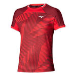 Mizuno T-Shirt Mizuno T-Shirt Herren-dunkelrot, rot