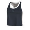 Play Crop Tank-Top Damen-Dunkelblau,Weiß