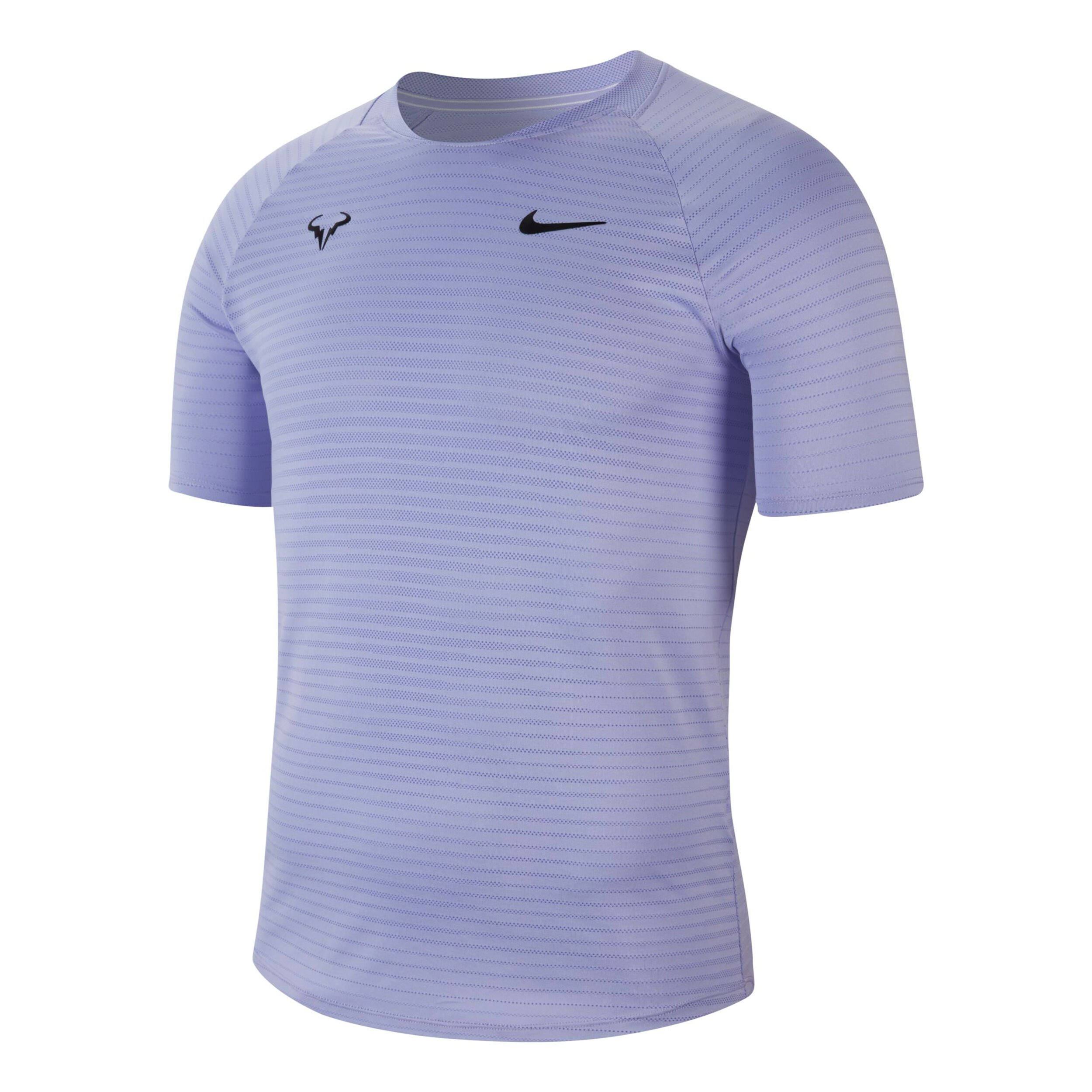 Nike Rafael Nadal Court AeroReact Slam T Shirt Herren Flieder Schwarz online kaufen Tennis Point AT