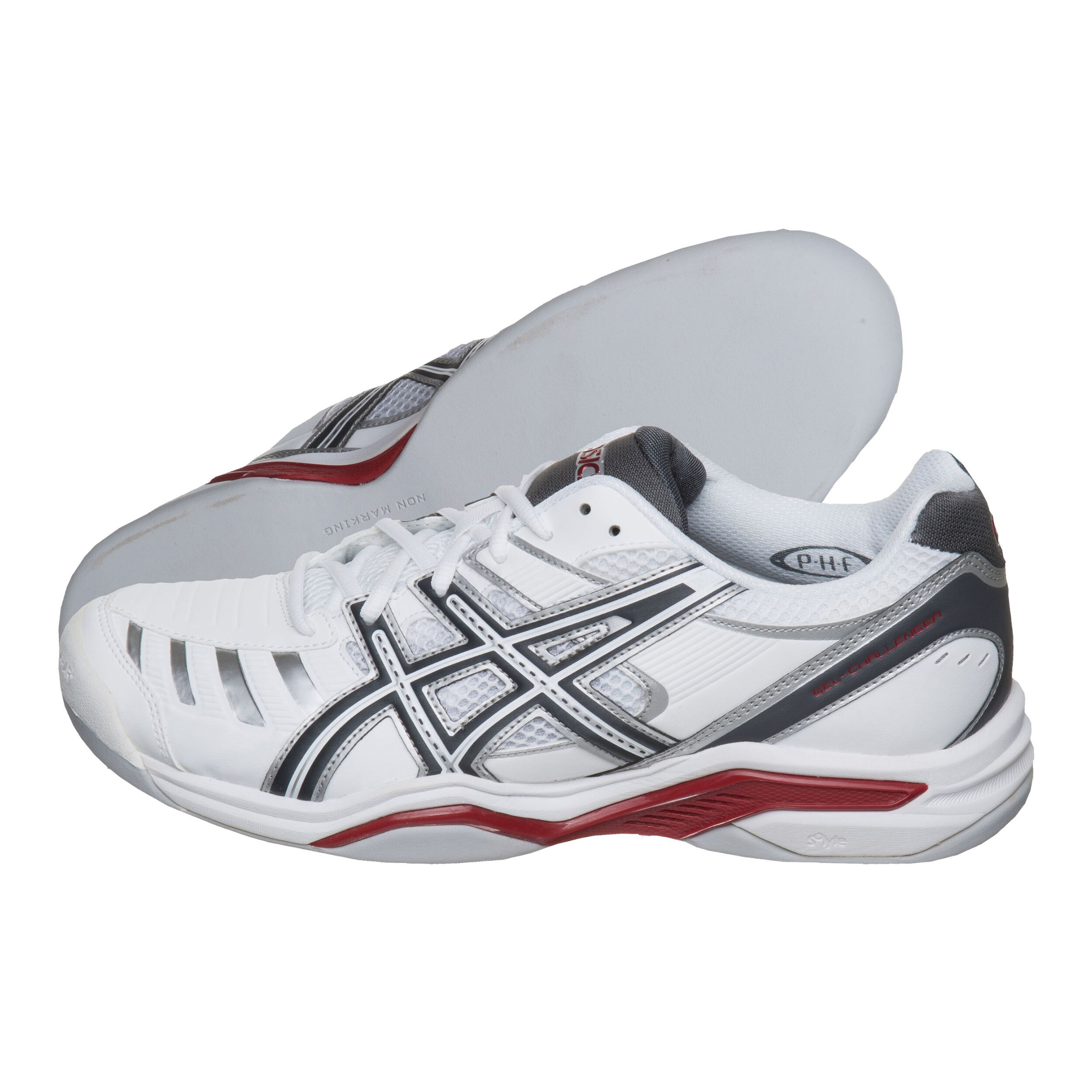 Gel Challenger 9 Indoor Teppichschuh Herren Wei Grau
