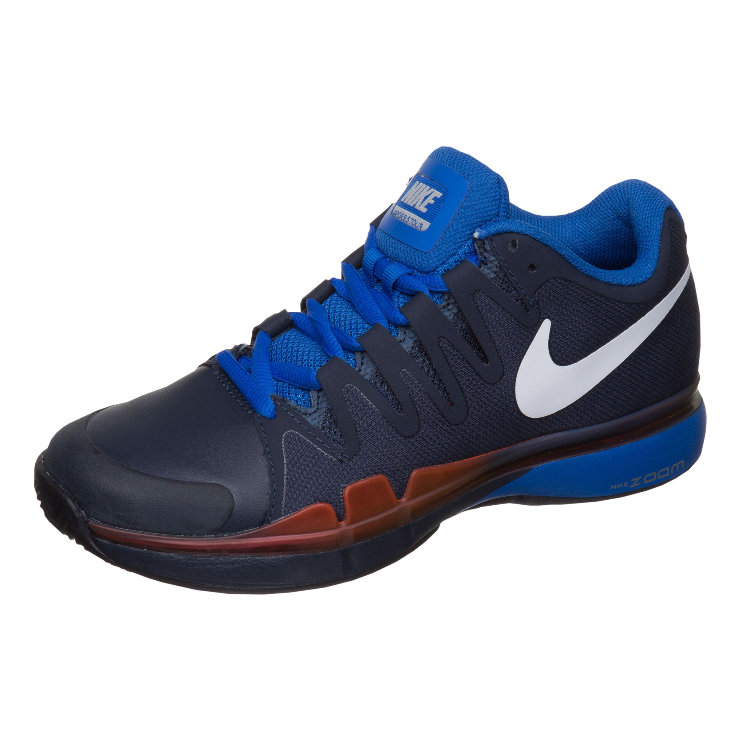Nike Roger Federer Zoom Vapor 9.5 Tour Sandplatzschuh Herren Dunkelblau Rot online kaufen Tennis Point AT