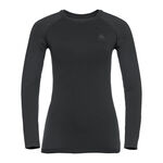 Odlo Bekleidung Odlo Performance Warm Eco BI Top Crew Neck Longsleeve Damen-Schwarz,Anthrazit