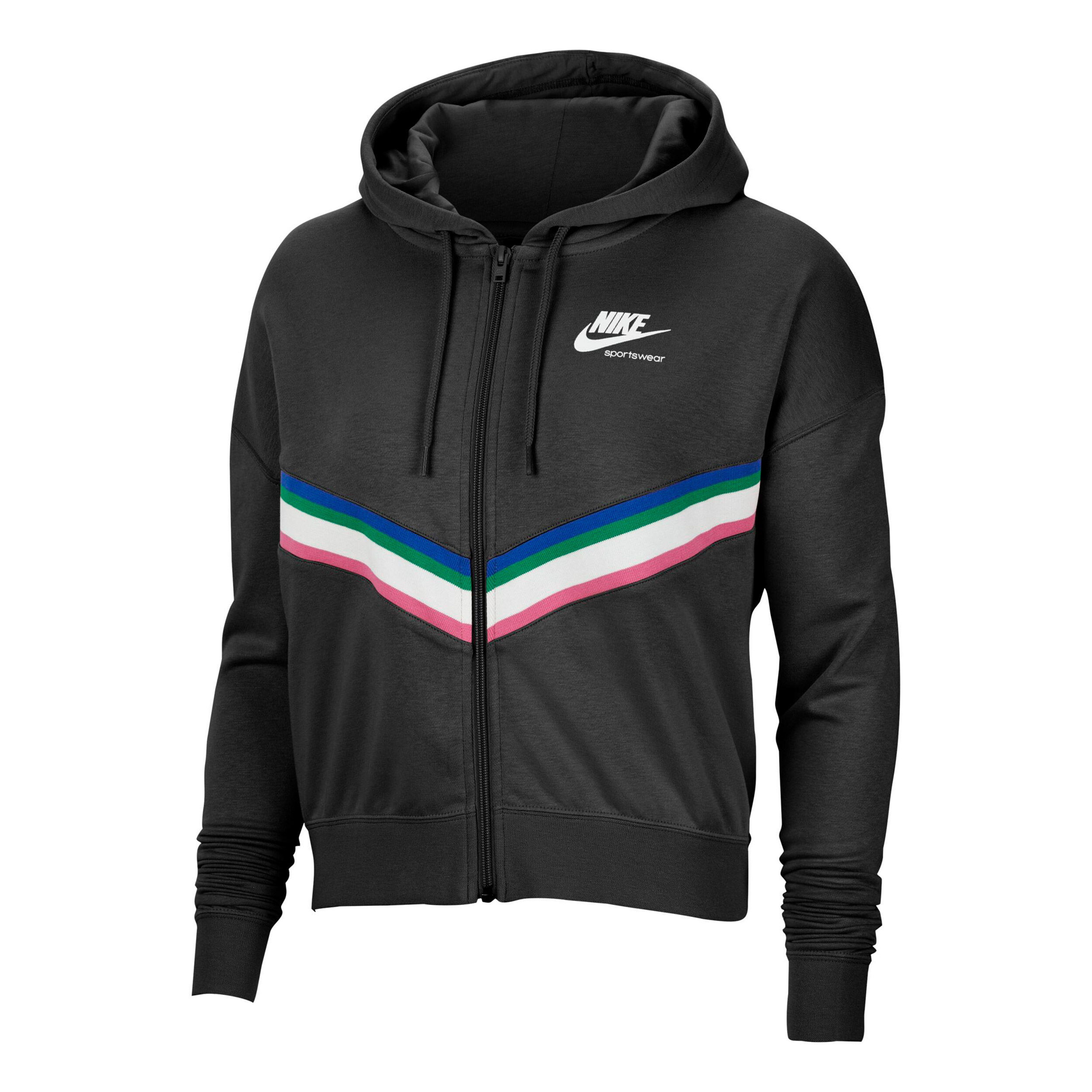Sportswear Heritage Sweatjacke Damen Schwarz, Weiß Sportswear Heritage Sweatjacke Damen Schwarz, Weiß
