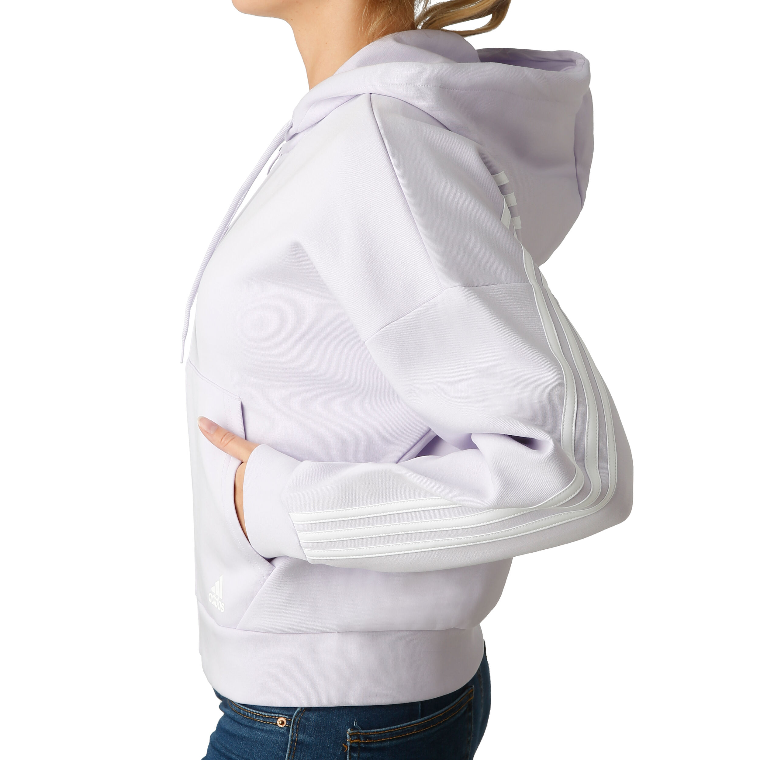 adidas Must Have 3 Stripes Sweatjacke Damen Flieder, Weiß Adidas Women Athletics Must Haves 3 Stripes Hoodie ab € 32