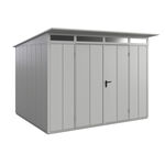 Hörmann Set Berry Gerätehaus Modern-P,Typ3,RAL9006, 2 flg, inkl. Zubehör