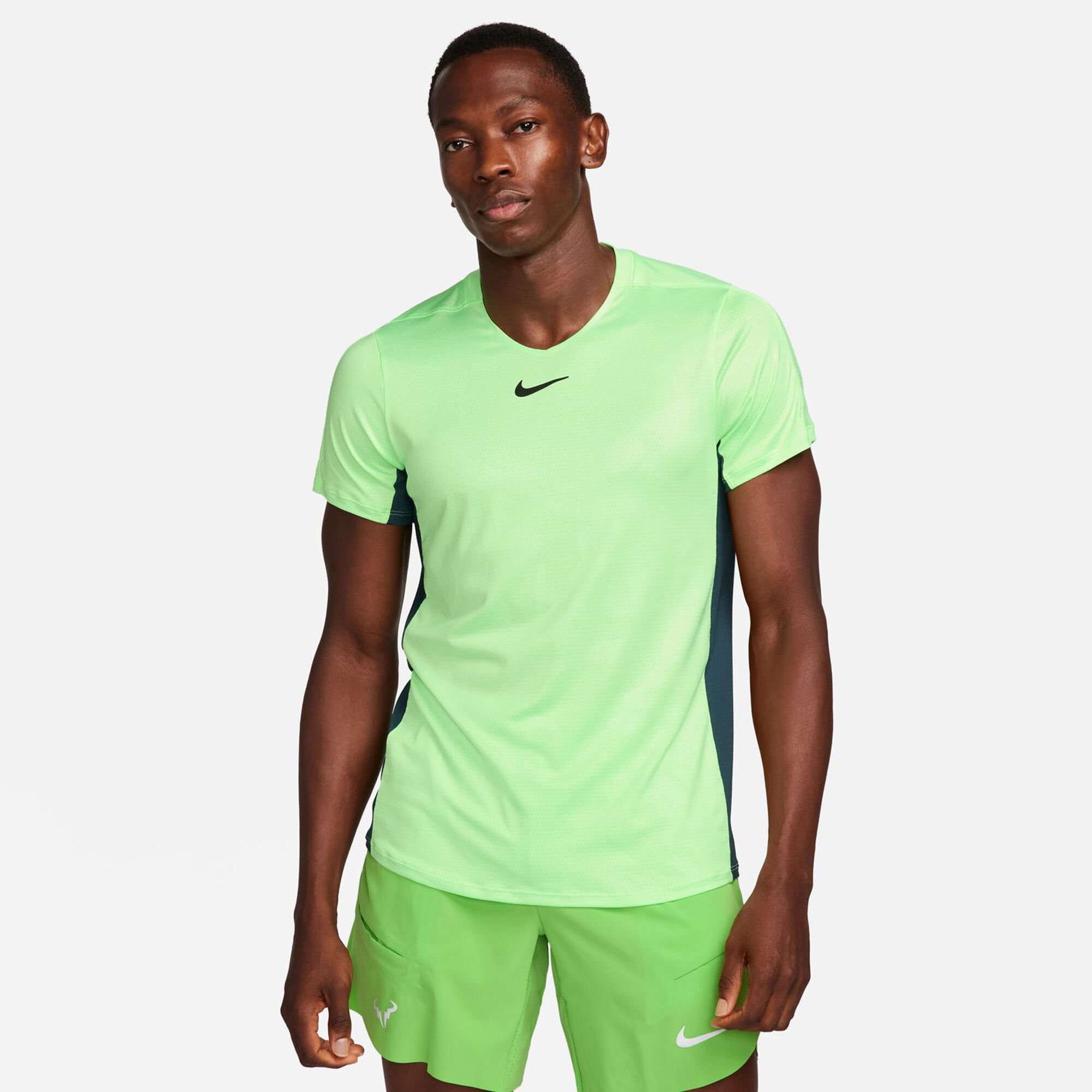 Nike Dri-Fit Court Advantage Point Herren Limette, online Tennis kaufen T-Shirt AT Grün | Print