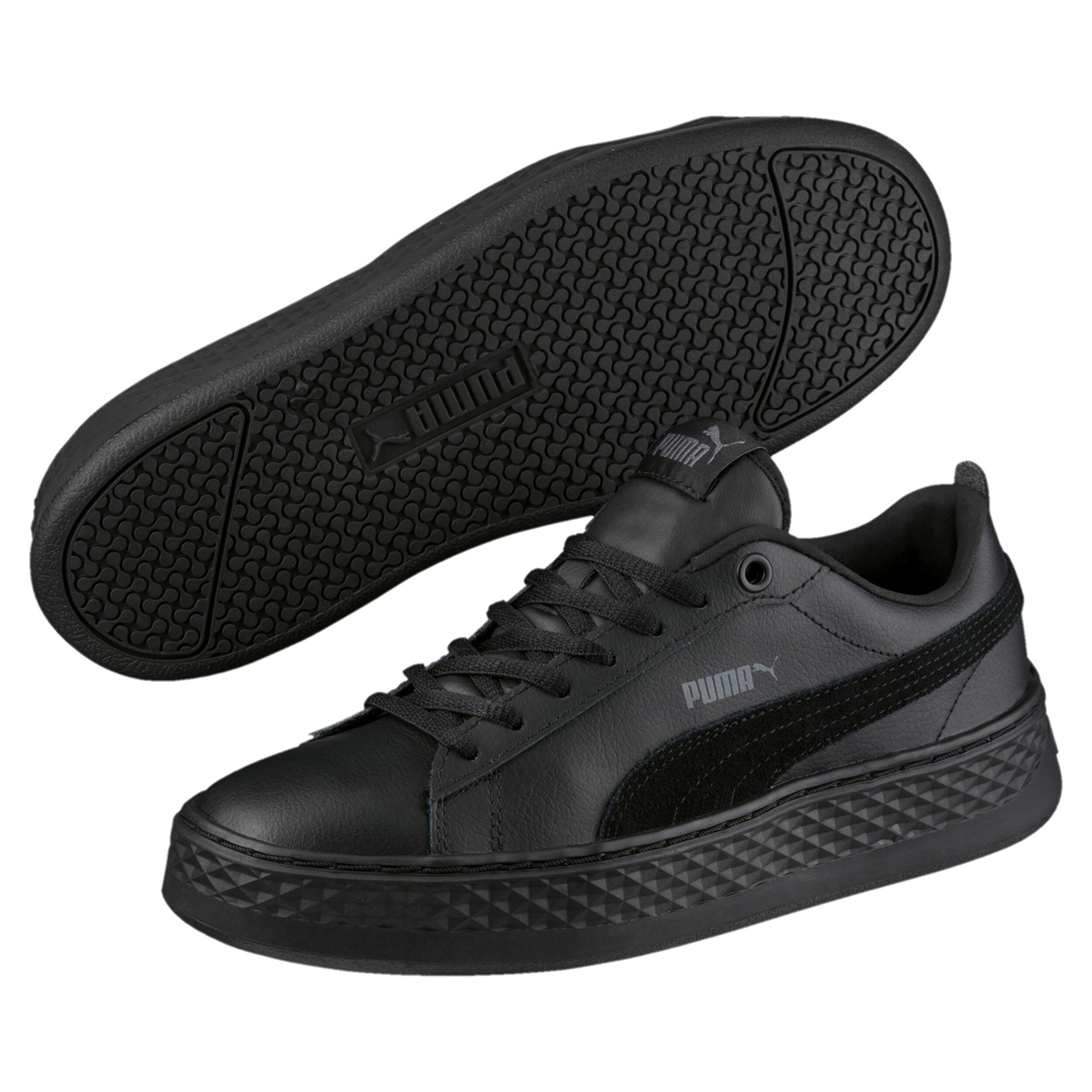 Puma smash platform schwarz hot sale