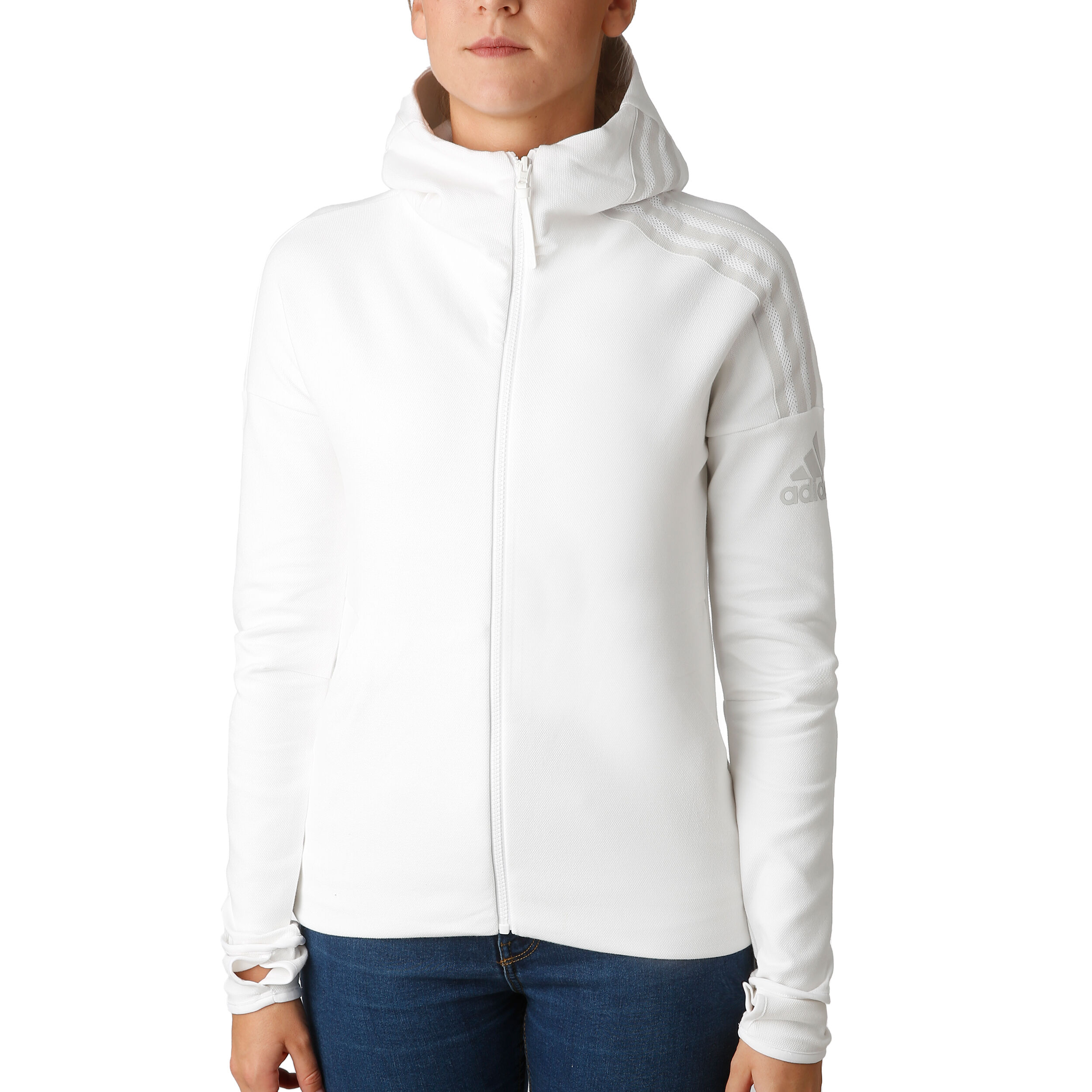 Weiße adidas jacke damen online