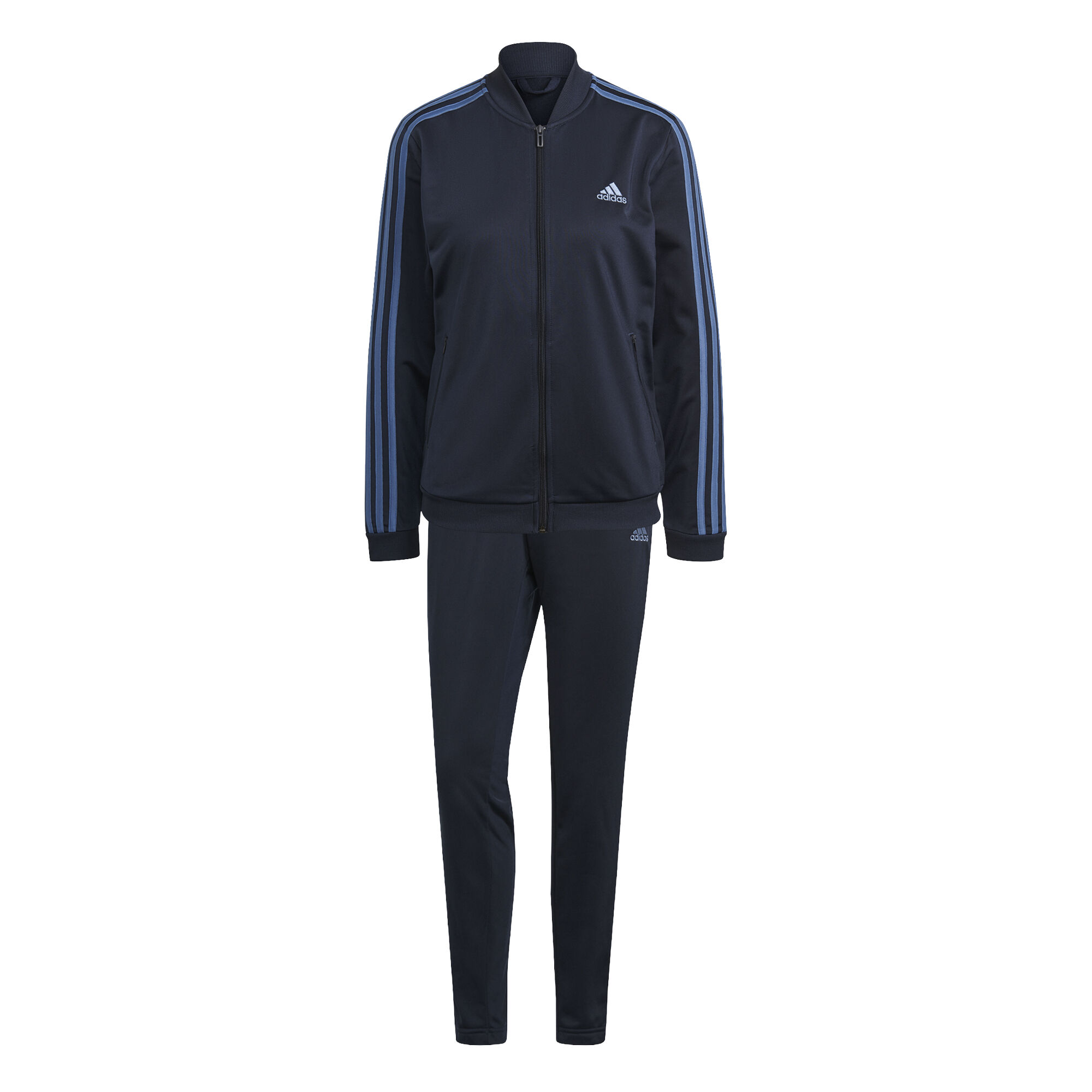 adidas 3 Stripes Trainingsanzug Damen Dunkelblau Blau online kaufen Tennis Point AT