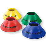 Dunlop Trainerbedarf Dunlop Set Markierungshütchen 20er Pack-Gelb,Blau