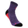 Performance Run Quarter Laufsocken Unisex-lila