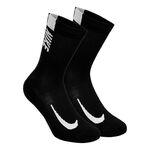 Nike Bekleidung Nike Multiplier Crew Sportsocken 2er Pack-Schwarz,Wei&szlig;
