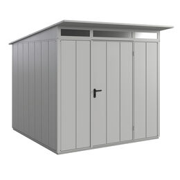 Set Berry Gerätehaus Modern-P,Typ2,RAL9006, 1 flg, inkl. Zubehör